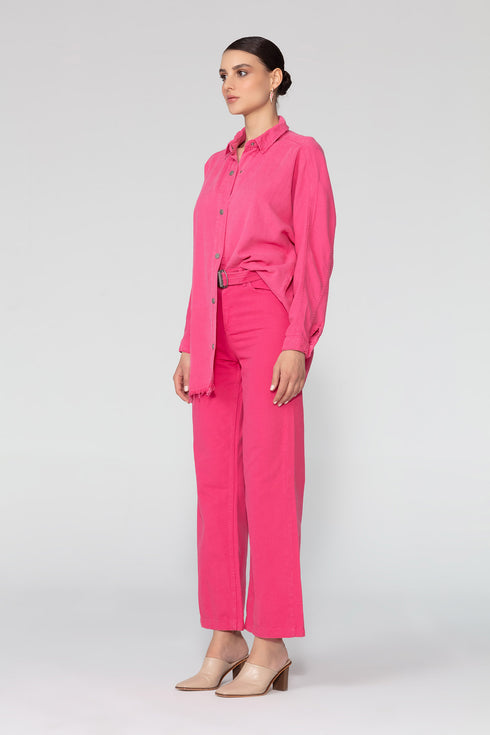 High Waist Flared Trousers